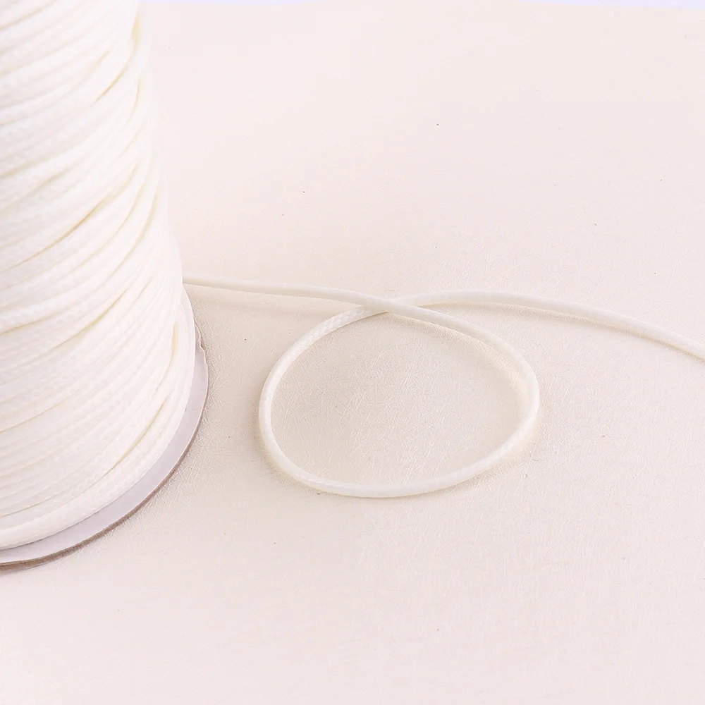 2mm Waxed Cord yellow/pink/white Beading Thread Necklace Rope For Jewelry Making DIY Bracelet Necklace Tools Handmade DIY