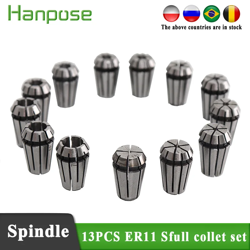 15pcs/set ER11 1-7mm Spring Collet High Precision ... - Vicedeal