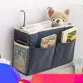 В скандинавском стиле тканевая прикроватная сумка на прикроватной тумбочке холщевый мешок для хранения Студенческая кровать мобильный телефон подвесная корзина