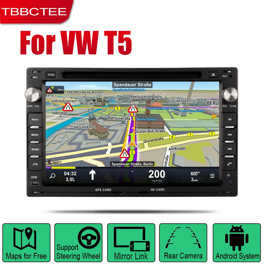 TBBCTEE автомобильный dvd-плеер gps навигация для Volkswagen T5 2003~ 2005 автомобильное мультимедиа андроид экран системы радио стерео