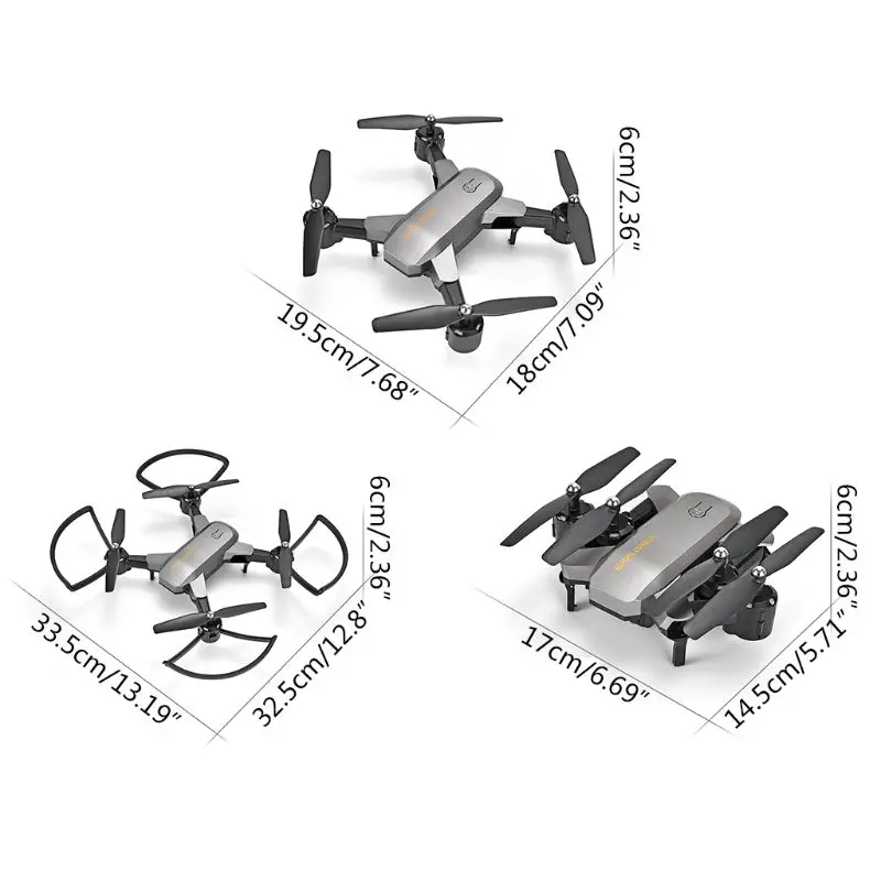 WI FI FPV Дрон с камерой 4K 1080P двойная Камера один ключ снять посадка Безголовый режим