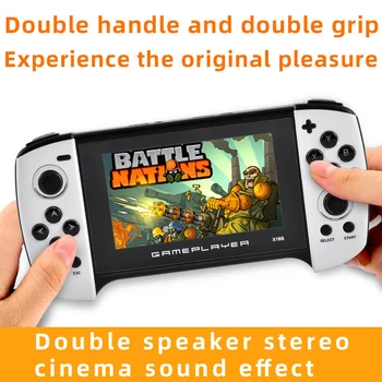 

Game Console 4.3-inch Large Screen Upgrade Enhanced Version Two-Person Battle Handheld Arcade FC Game Console