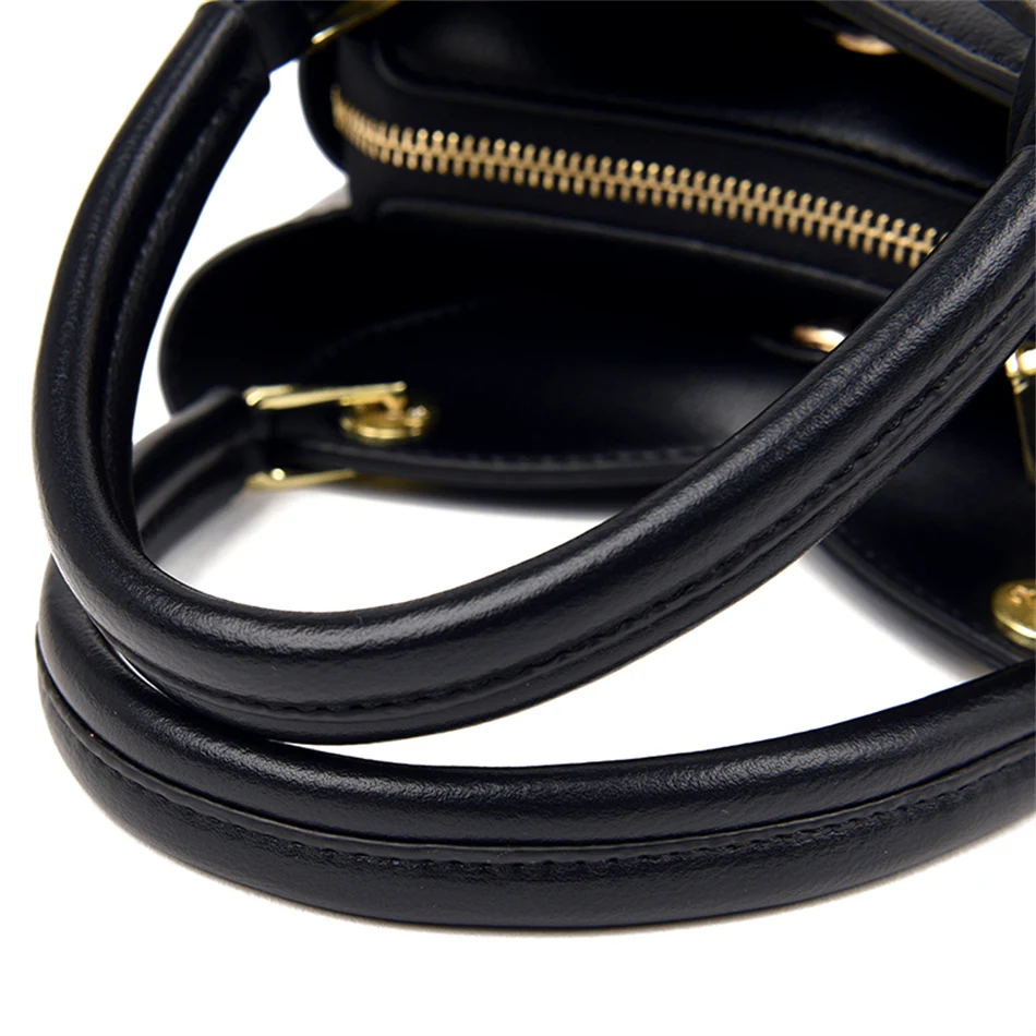 2022 Brand Luxury Handbag Women's Stitching Designer Shoulder Crossbody Bag Soft Leather Ladies Messenger Casual Tote Sac A Main