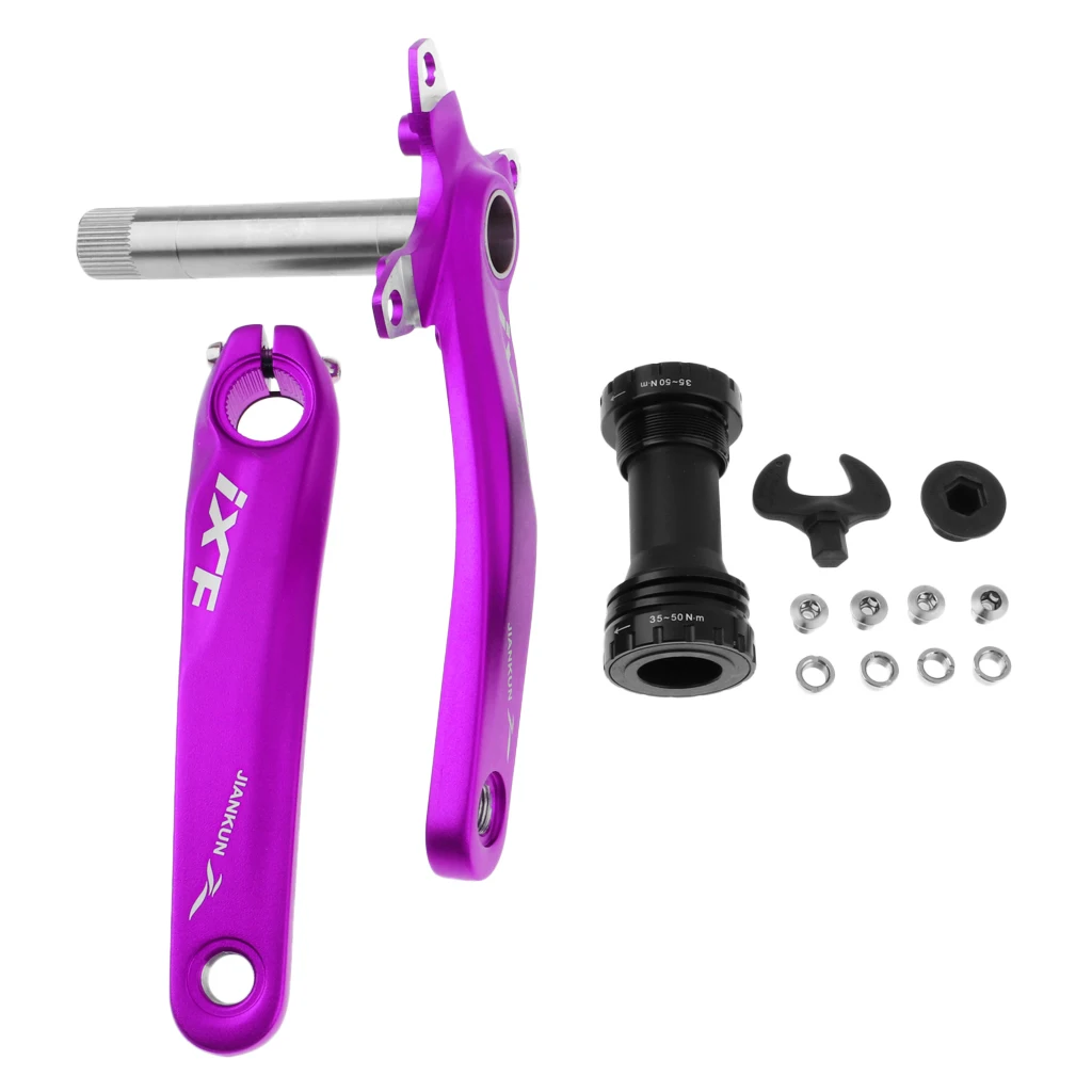 104BCD 170mm Crank MTB Mountain Bike Crankset Set Aluminium Alloy Bottom Bracket and Bolts Nuts
