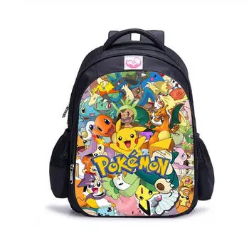 

16 Inch Pokemon Children School Bags Orthopedic Backpack Kids School Boys Girls Mochila Infantil Catoon Bags
