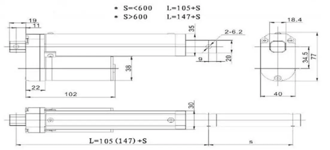 LD DC 12 В Электродвигатель линейный привод 100-750N 50-1000 мм ход 10-50 мм/сек. скорость линейный мотор Клюшки Для электровелосипеда самостоятельного одноколесного велосипеда