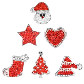 

Fixed Mixed Diamond Christmas Tree Sock Hat Old Five-pointed Star Heart Noosa Combination Set