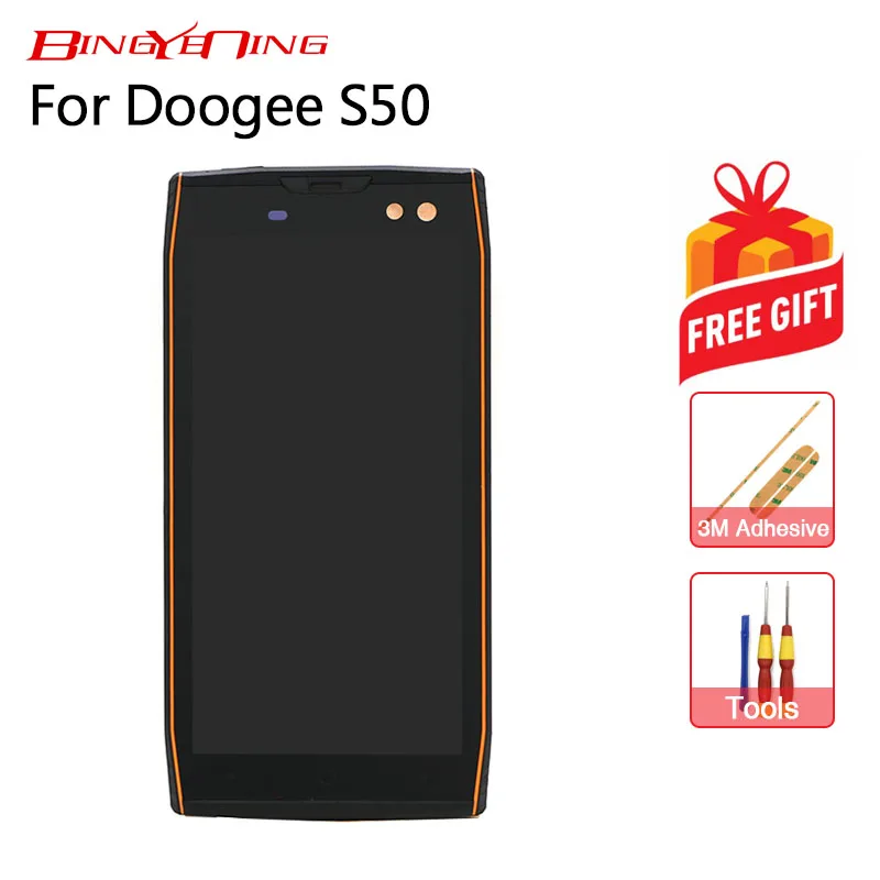 BingYeNing Для Doogee S50 сенсорный экран и ЖК-дисплей+ рамка в сборе Замена