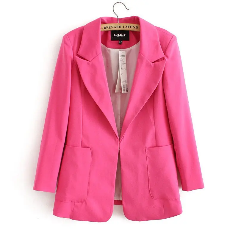 

Autumn Clothing Women's 2019 New Style Fold-down Collar Small Suit INS Western Style Slim Fit Wear Coat