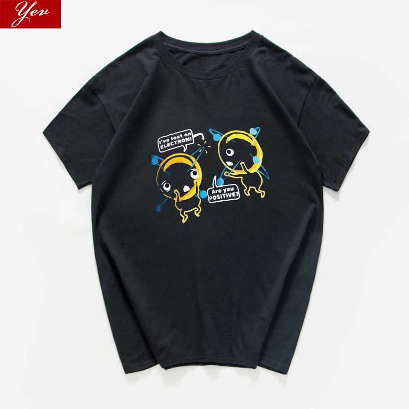 Мужская футболка с надписью I ɽ Lost an Electron are You классная биологией Харадзюку 2019 |