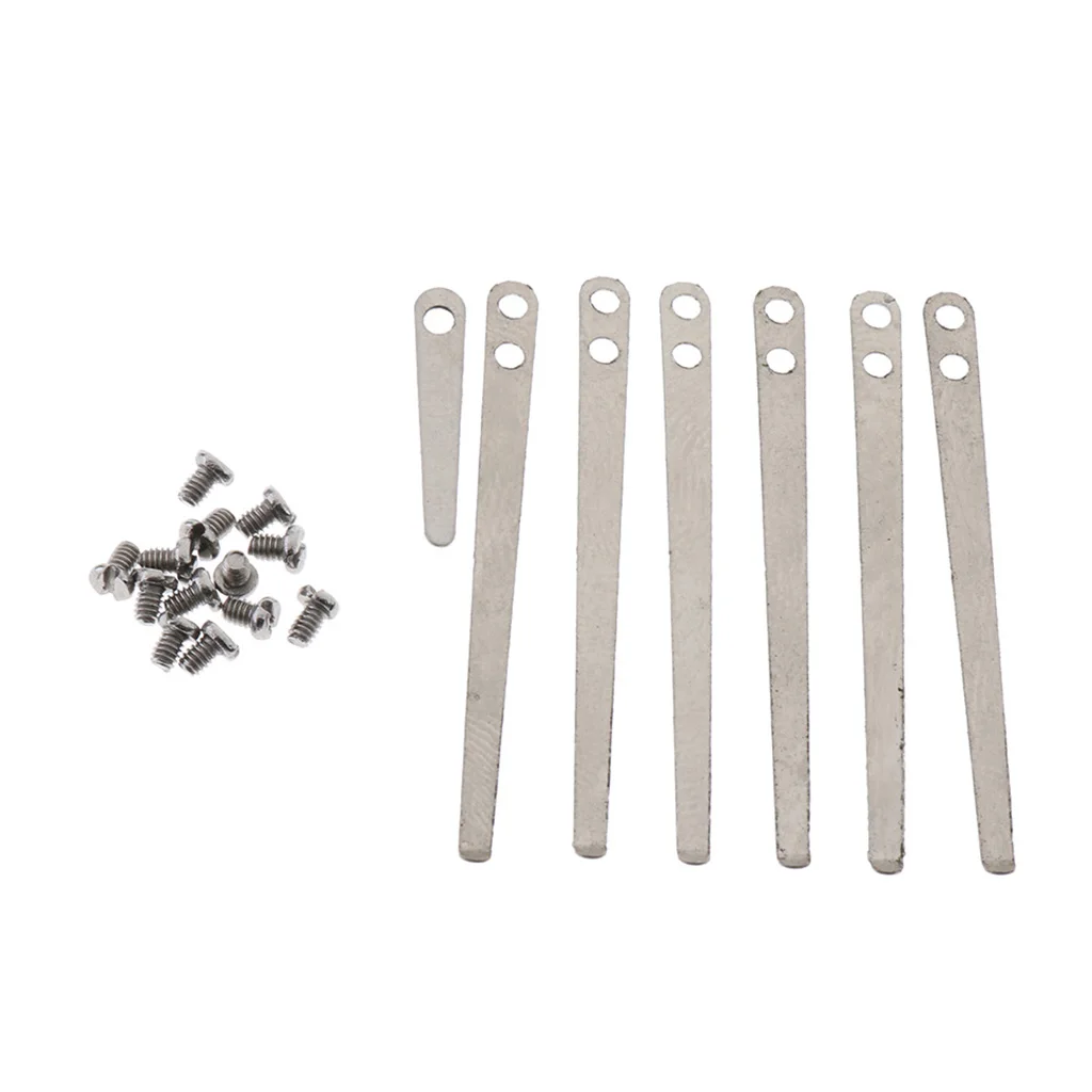 1 Set Metal Flat Springs Leaf with Screws 3.5cm/1.37inch for Clarinets DIY Accessory