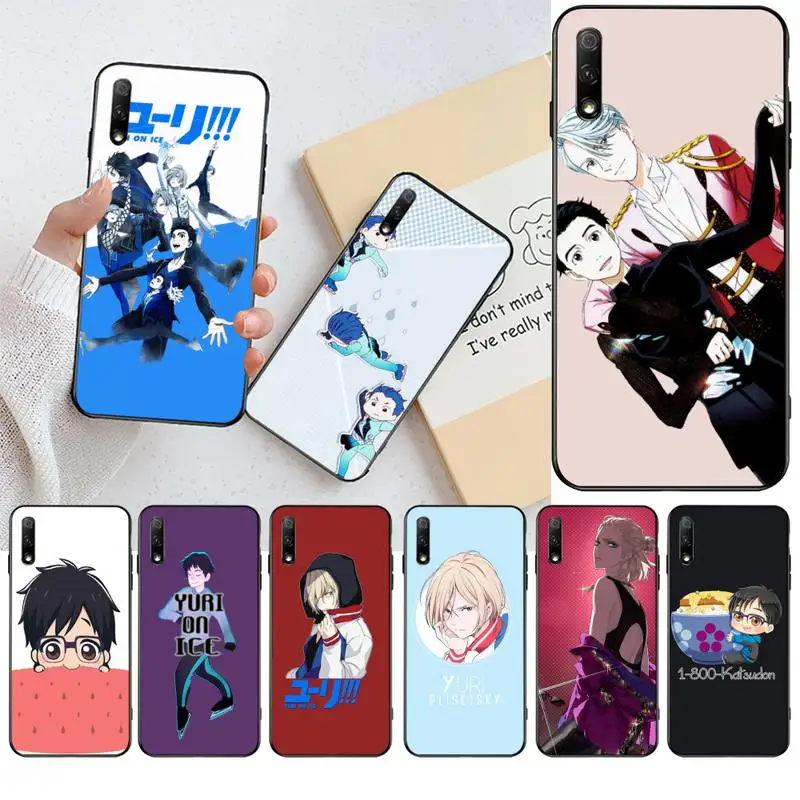 CUTEWANAN мультяшный мягкий чехол для телефона Yuri on ice фото на заказ Huawei Honor 20 10 9 8 8x 8c 9x