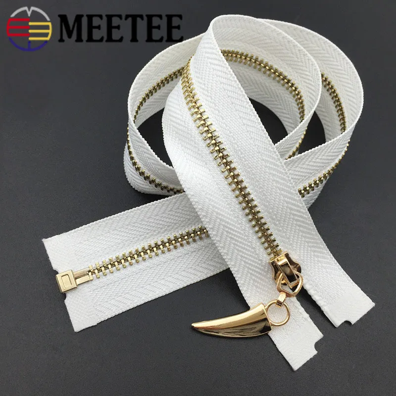 2 шт. Meetee 60 см 3# Металлические молнии открывающийся автоматический замок молния DIY сумки кошелек одежда Декор молния Швейные аксессуары ZA149 KY011