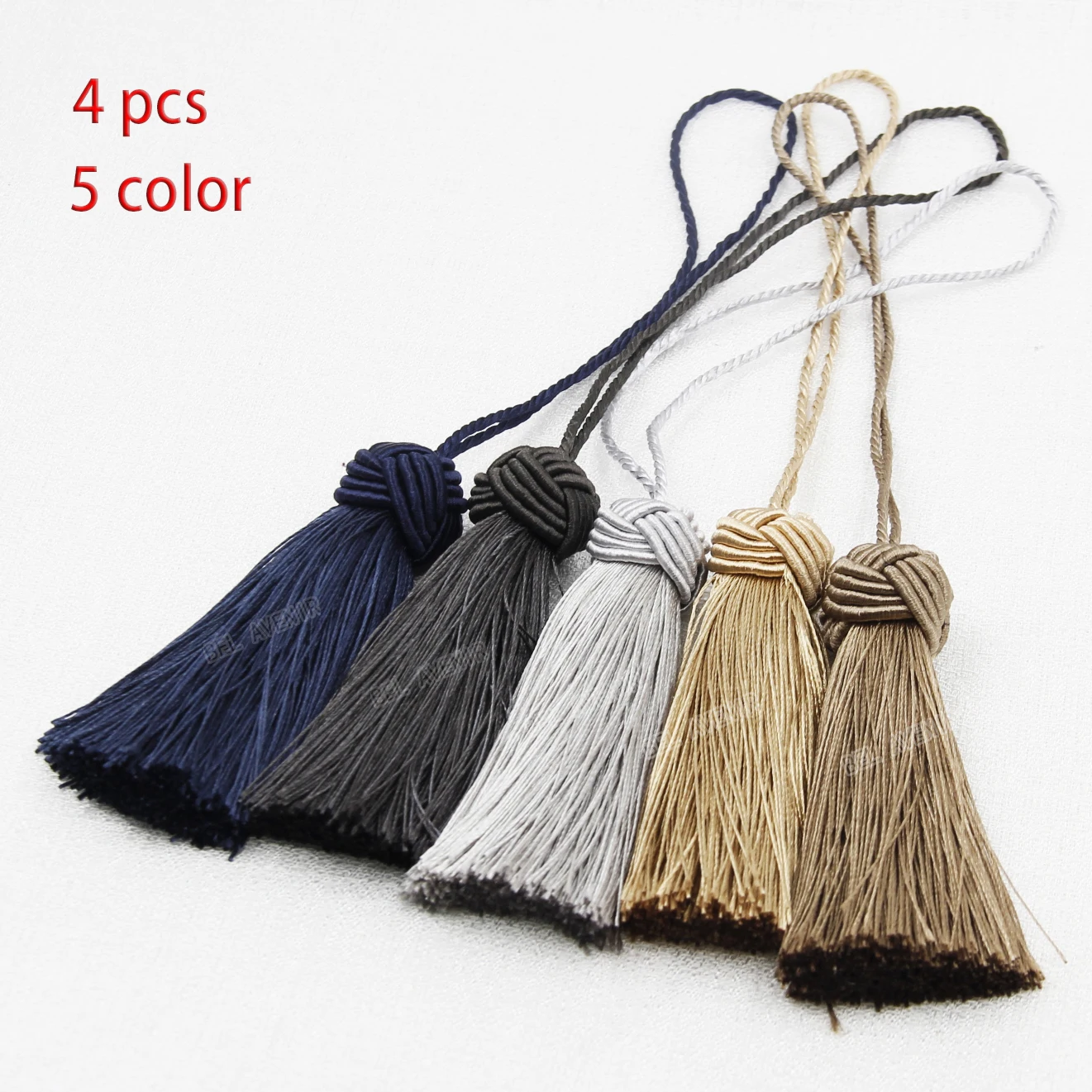 

4pcs/Pack Polyester Tassel Fringe For Sewing Curtain Accessories