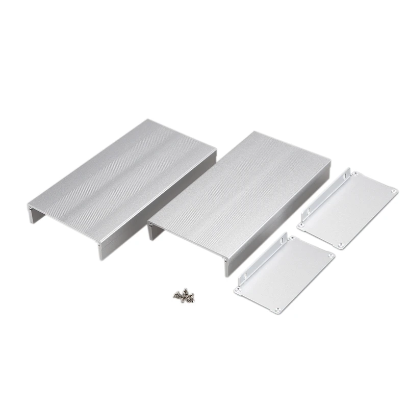 Cover Project Electronic Instrument Case Enclosure Box Aluminum DIY Housing Instrument Case 55 x 105 x 200mm Sand|AC/DC Adapters| - AliExpress