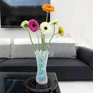 27 X 11.5cm Eco-friendly Home Decor Vases Glass Flower Vase Foldable Folding Flower PVC Durable Vase Wedding Party Decor