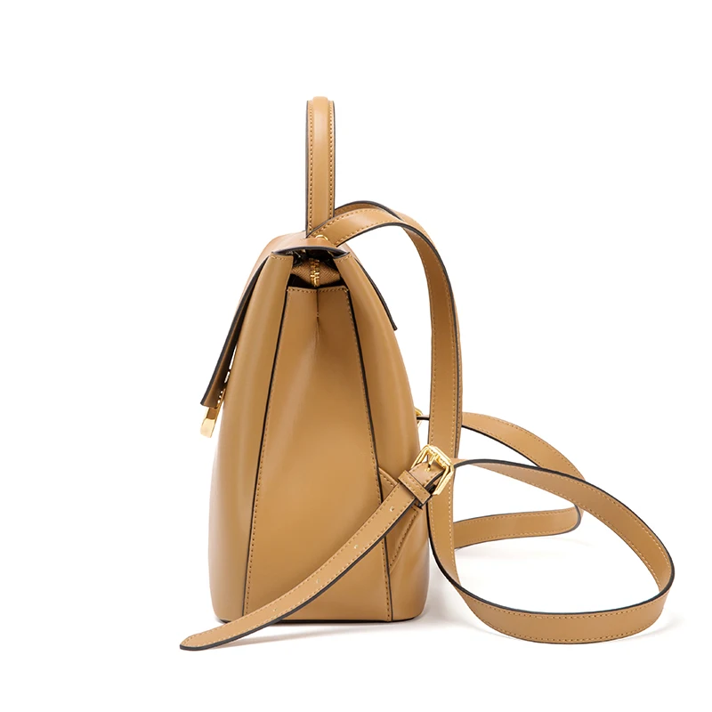 Cnoles Casual Small Backpack Women Travel Waterproof Leather School Bags for Teenage Girls Fashion Tote Shoulder Packbag