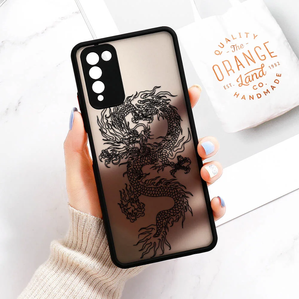 P30 Pro Case For Huawei P40 Lite Cover Dragon Back Funda For Huawei P Smart 2021 Honor 10X Lite 8X 20 Nova 5T Y9 Prime 2019 Case