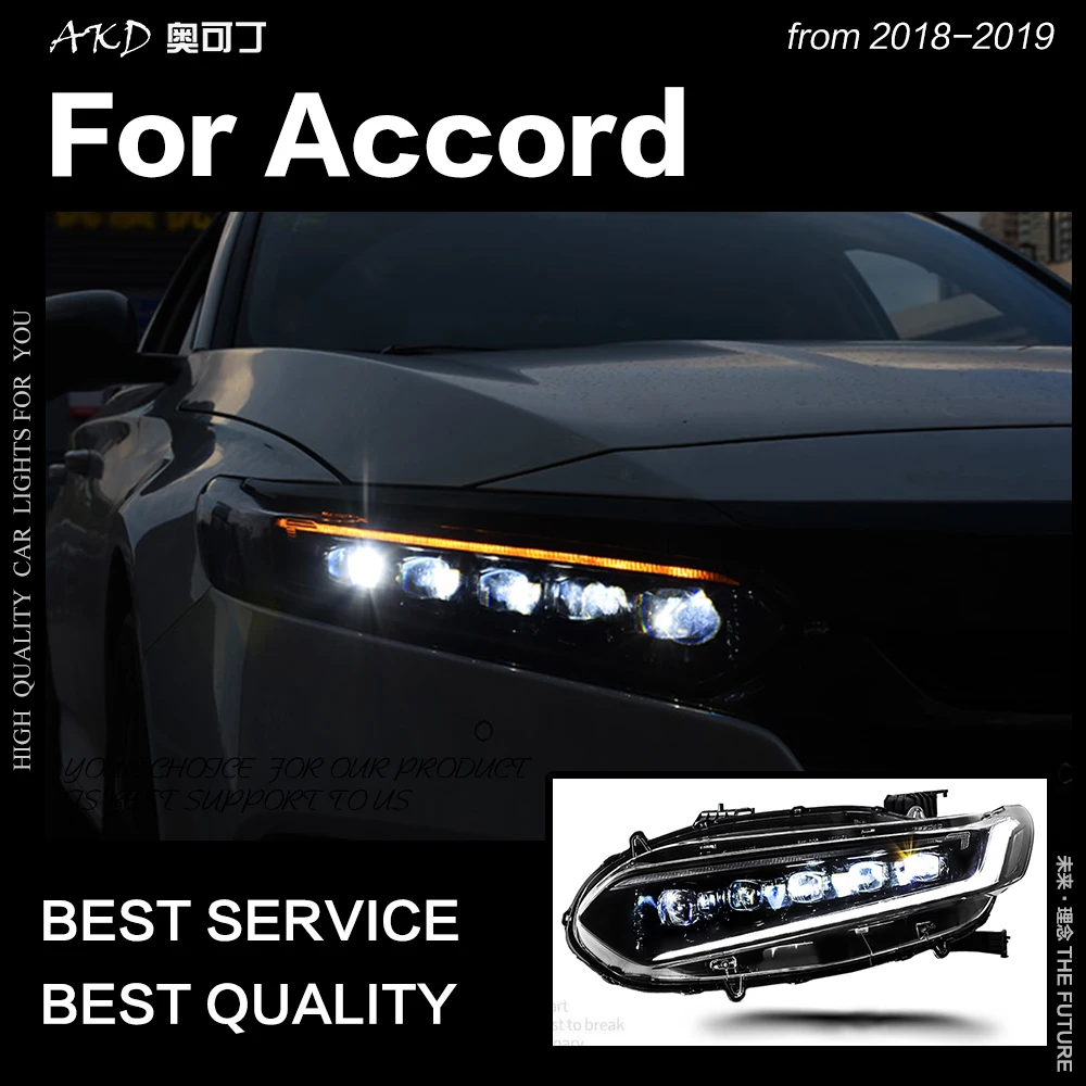 АКД стайлинга автомобилей Фара для Accord головной светильник s 2018-2019 Новый