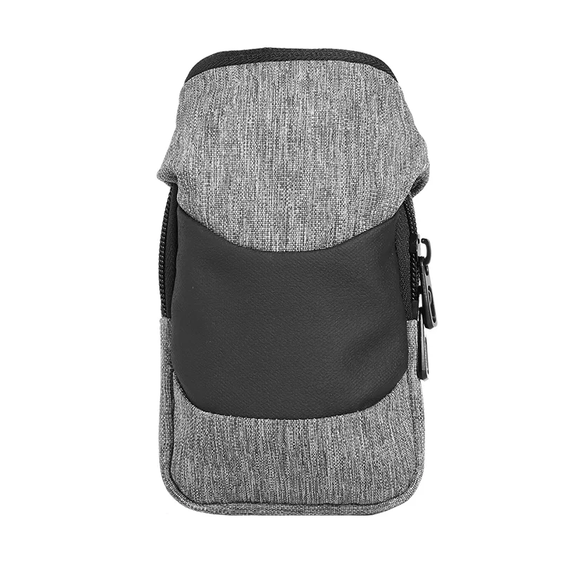 

CAI 13.5cm Hook & Loop Coin Purses Zipper Mini Bag Wallet PU Patchwork Anti-Theft Pouch Design Small Card Key Phone Holder
