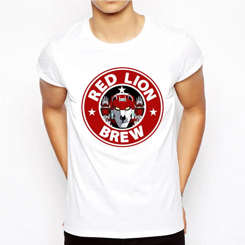 

New Arrival Fashion Voltron T Shirt Print Casual Tshirt Mens O-neck T Shirts Fashion Men's Tops Men T-shirt Fan's Funny Tees