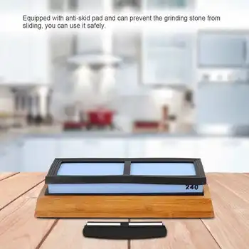 

240 Grit Knife Sharpening Stone Whetstone Sharpening Grinder Sharpener Oilstone Kitchen Tool New