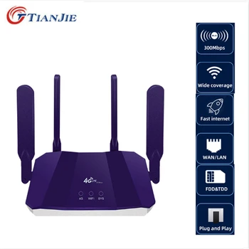 

300Mbps 4G LTE CPE Wifi FDD TDD SIM Data Router Unlock Broadband wifi Mobile Hotspot WAN/LAN Port Antennas Modem Gateway Dongle