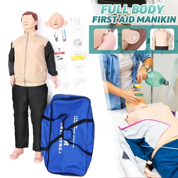 

CPR AED First Aid Training Dummy CPR Training Manikin Model Respiration Human Body Professional Medical Science Teaching Tool