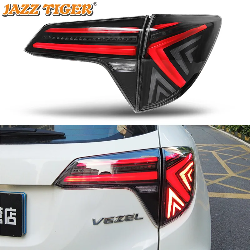 

Car LED Taillight Tail Light For Honda HR-V HRV Vezel 2014-2023 Rear Running Lamp + Brake + Reverse + Dynamic Turn Signal