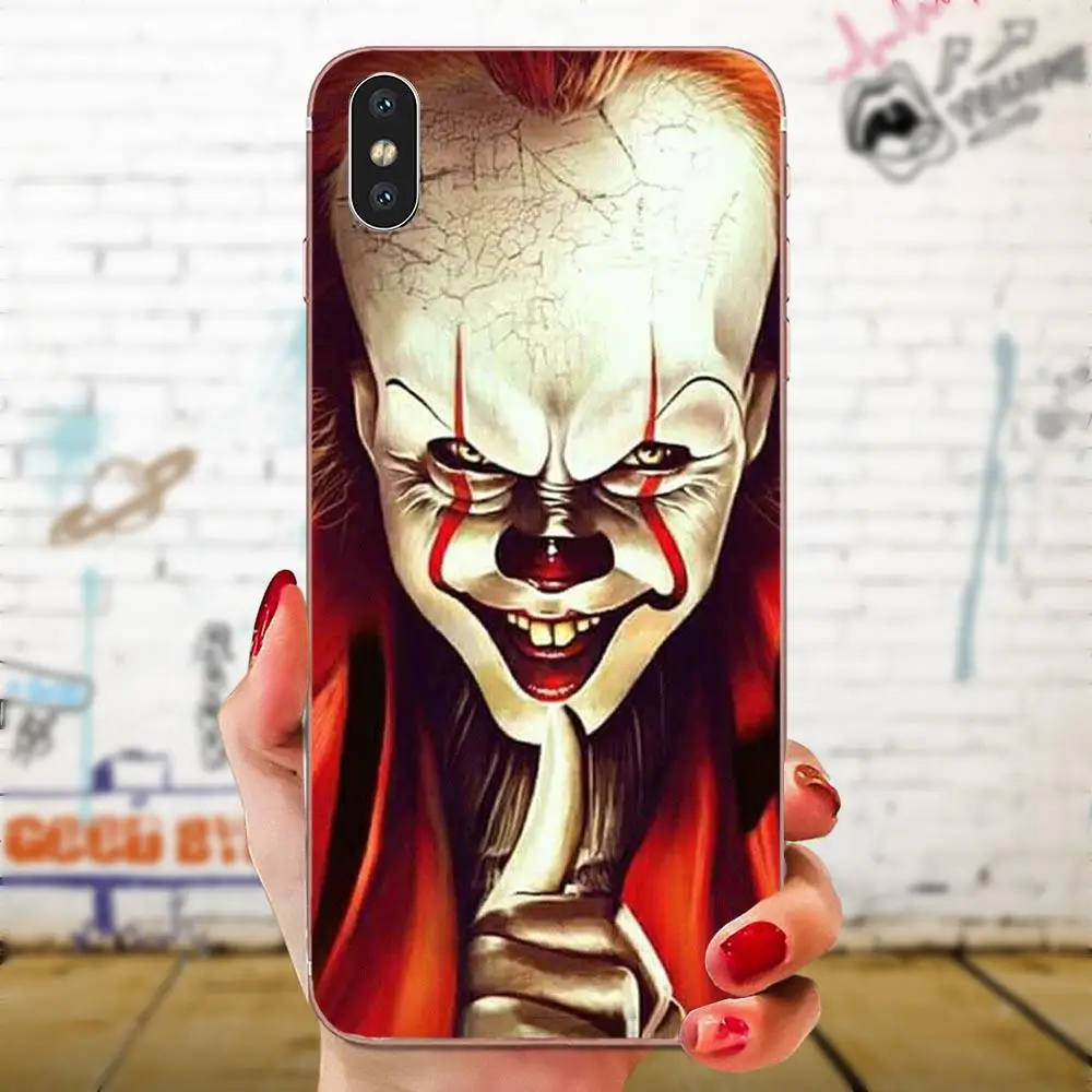 Для Apple iPhone 4 4S 5 5C 5S SE SE2 6 6S 7 8 11 Plus Pro X XS Max XR Тонкий силиконовый чехол клоун