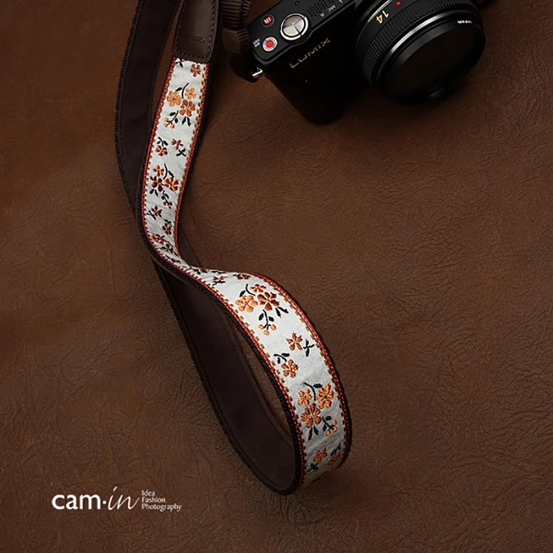 Digital Slr Câmera Strap para Senhoras Cam7547 Macio Estilo Bordado Algodão Tecido Ombro Pescoço Chinês - Image 5