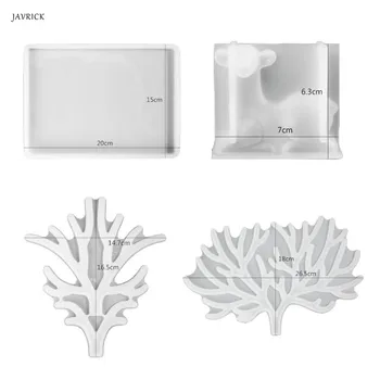 

Crystal Epoxy Resin Mold Big Antler Tree Tray Casting Silicone Mould DIY Crafts Swing Table Jewelry Display Rack Making Tools
