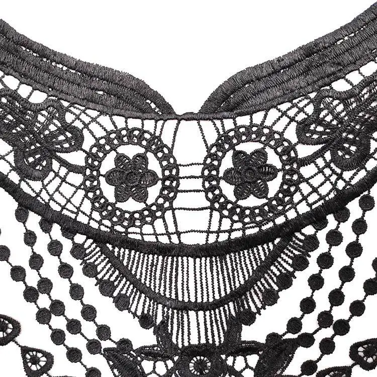 Emboidery воротник для шеи diy поддельные съемные воротники водорастворимые Женская бутоньерка трехмерные кружевные аксессуары
