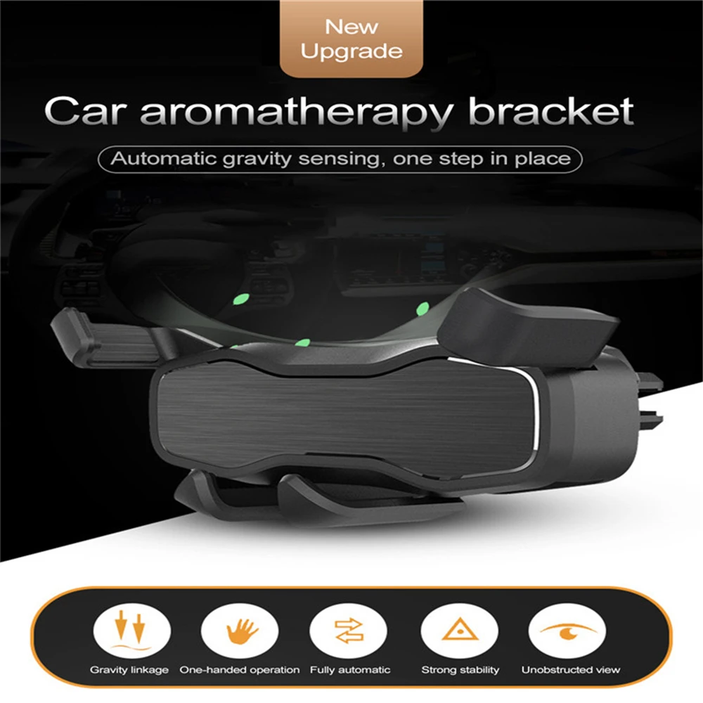 

Car Gravity Car Holder foldable Mobile Phone bracket Holder Air Vent Stand Mount with Aromatherapy Ocean Cologne Osmanthus 4