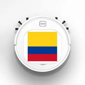 

1800Pa Robot Vacuum Cleaner Multifunctional Smart Floor Sweeper 3-In-1 Auto Rechargeable Dry Wet for Home flag of colombia