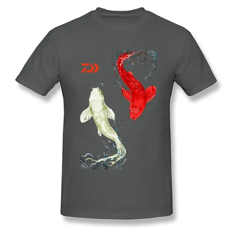 Короткий рукав лето Koi футболка рыболова для Для мужчин Спорт на открытом воздухе дышащая быстросохнущая Рыбалка уникальный Стиль Футболки
