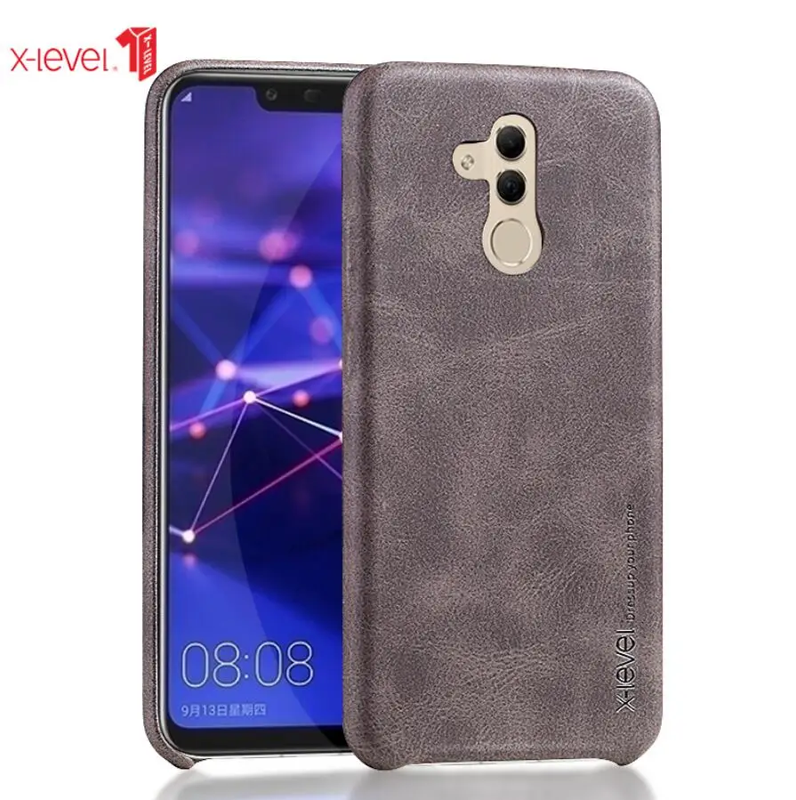 X-крышка с уровнем для huawei mate 20 Lite чехол мягкий из искусственной кожи винтажный деловой чехол для huawei mate 20 Lite чехол