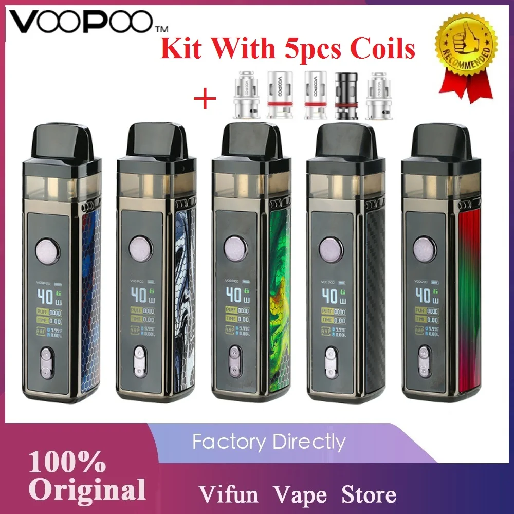 Набор для вейпа VOOPOO VINCI 5 катушек 1500 мАч мл 0 96 дюймовый TFT-экран Vs Vinci X | Электроника