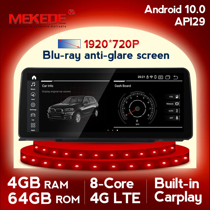 Автомобильный радиоприемник 12 3 дюймов Android 10 0 GPS для BMW F30/F31/F34 F32/F33/F36 2013-17