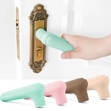 2 шт. дверные Перчатки, дверные ручки, защита от столкновений, защитная крышка-нордическая пудра, 2 упаковки, дверные ручки, силиконовые аксессуары для дома