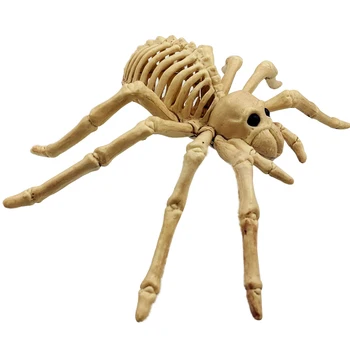 

Spider Skeleton Model Toy Novelty Frightening Realistic Toy Fake Spider Bone Scary Horrified Lifelike Model For Halloween Decor