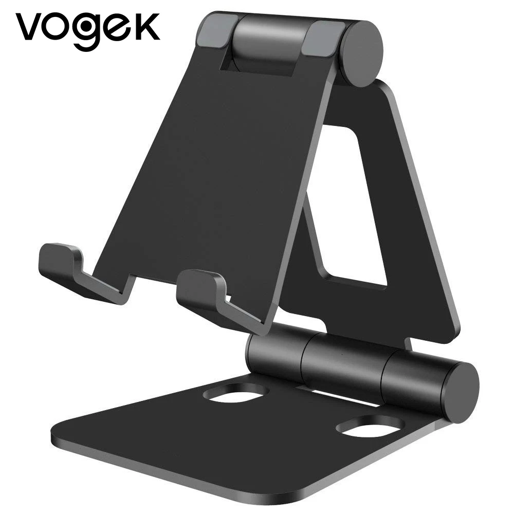

Vogek Metal Foldable & Rotatable Phone Stand for Sansung Xiaomi Huawei Desktop Mobile Phone Holder Mount Bracket for iPhone
