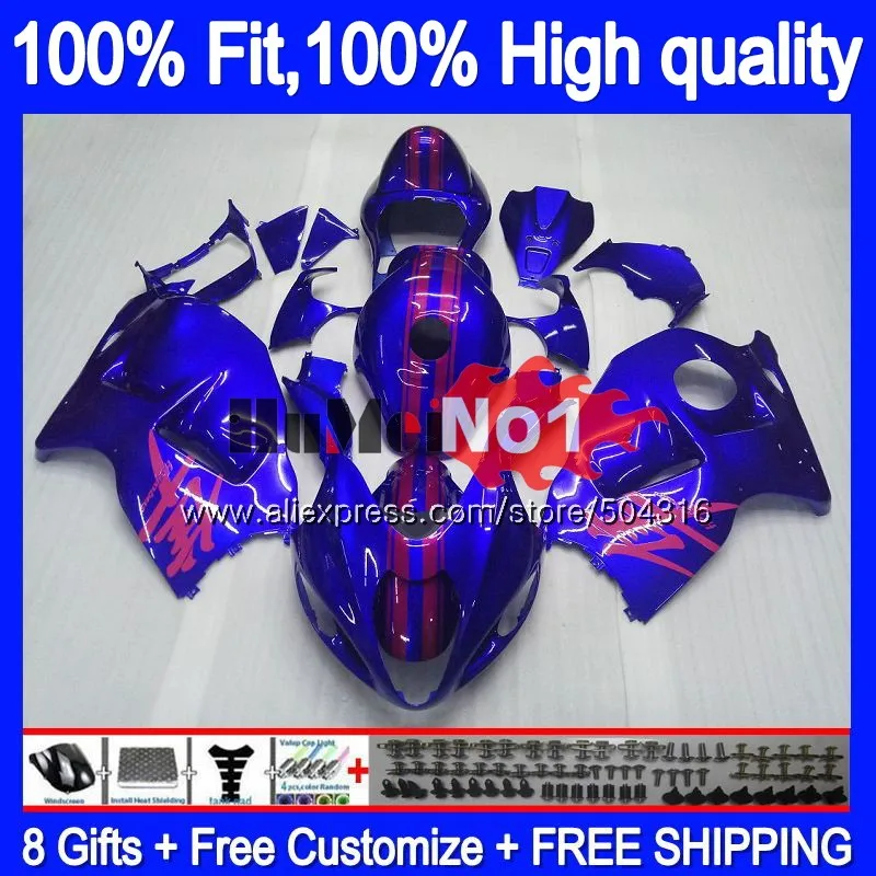 Инъекции для SUZUKI GSXR 1300 Hayabusa 2008 2013 30MC. 219 GSXR-1300 GSXR1300 08 13, 14, 15, 16 лет обтекатель голубого и розового цвета