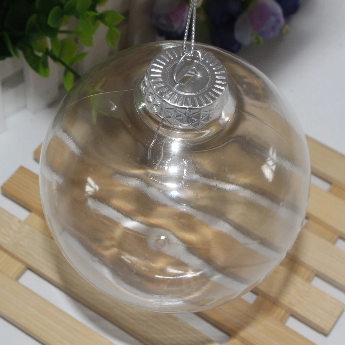 1 шт пластиковые прозрачные Рождественские шары Diy висячий шар-безделушка украшения Рождественские украшения для дома Декор рождественской елки