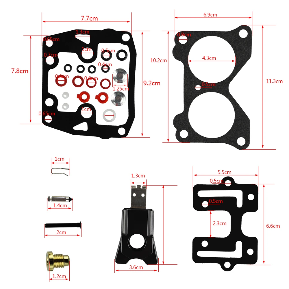 FLYPIG 390055 комплект для восстановления карбюратора подходит для Johnson Evinrude V4 85 90 100 115 125 140 hp