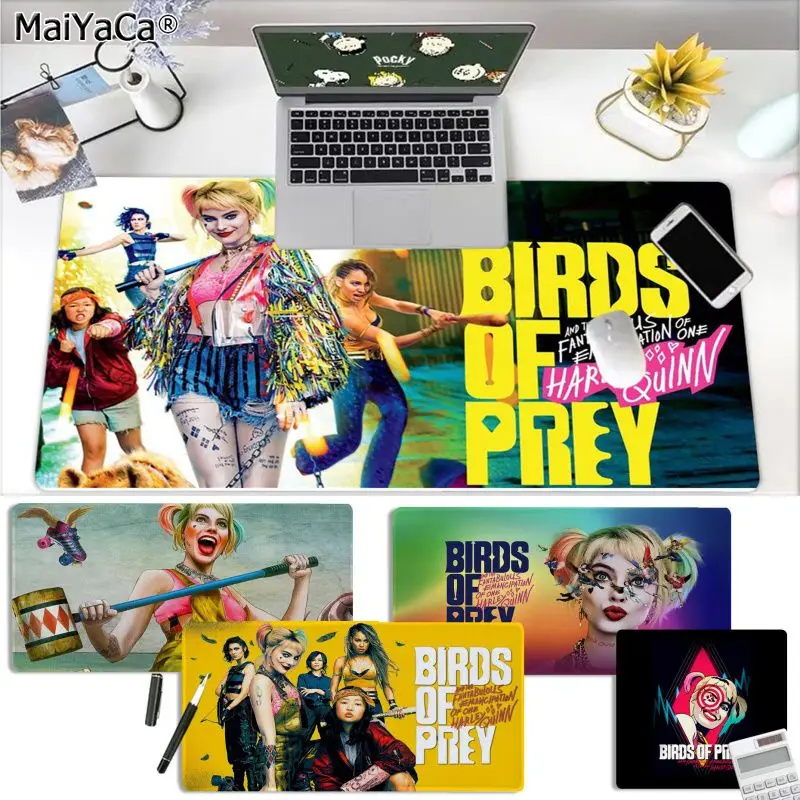 Коврик для мыши MaiYaCa Birds of Prey Harley Quinn удобный коврик игровой бесплатная доставка