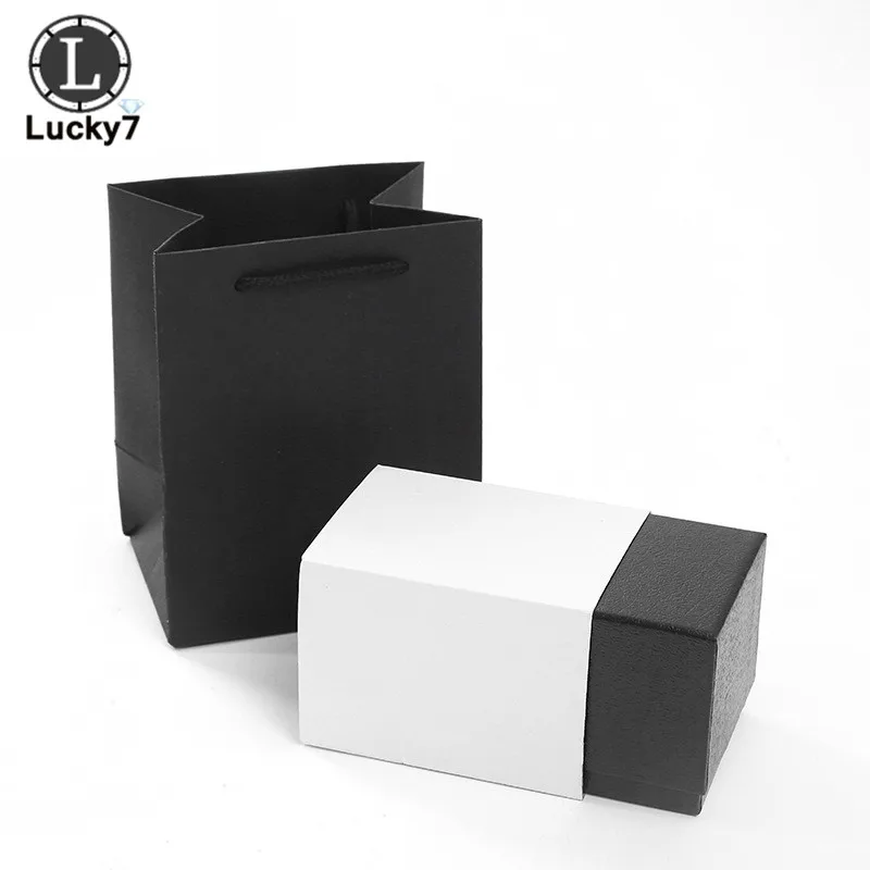 Only Black Bag 5 цветов, коробка для часов из искусственной кожи, браслет, коробка для ювелирных изделий, мужские часы, Подарочная коробка, чехол, Прямая с фабрики - Цвет: Only Black Bag