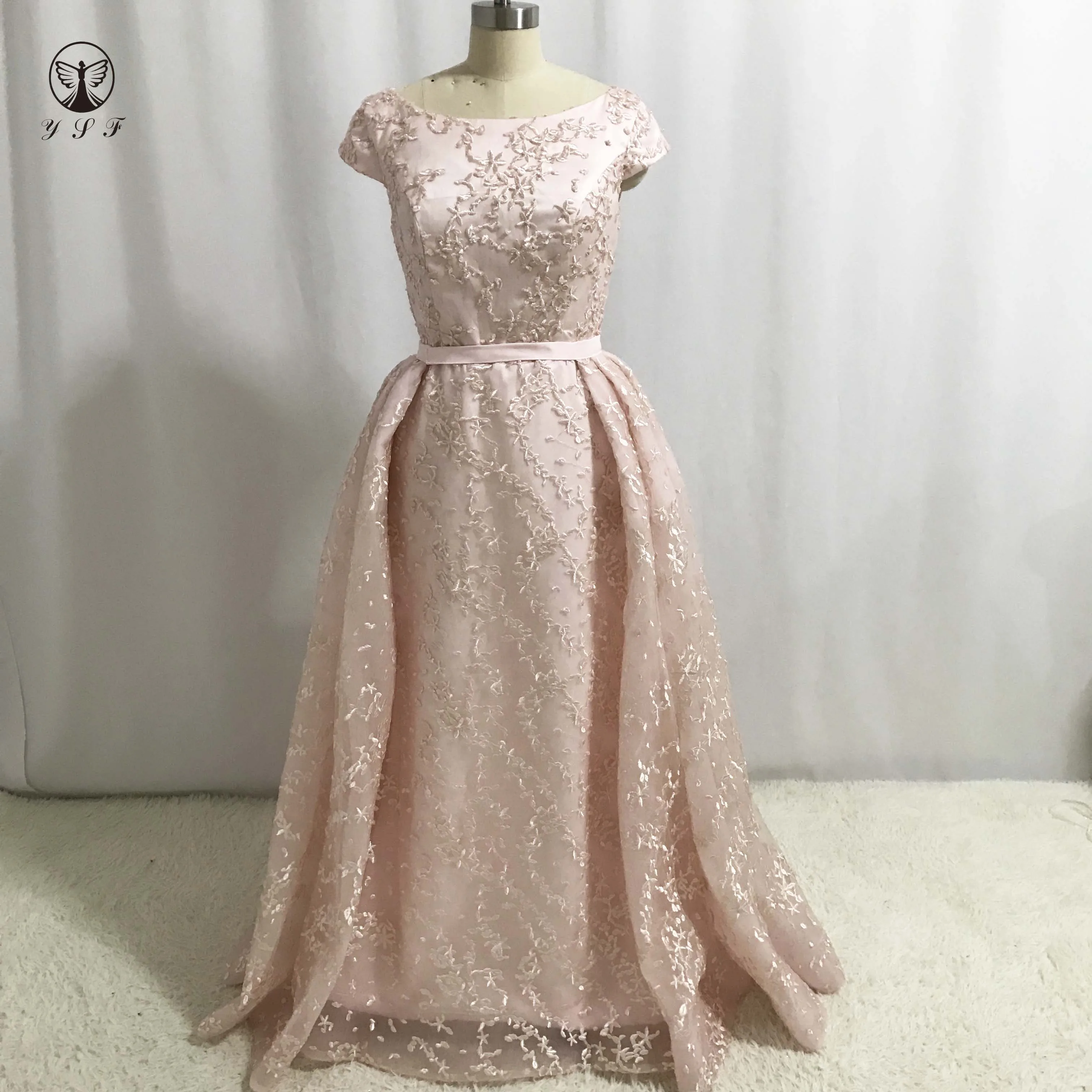short prom dress with overskirt