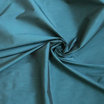 

100cm*110cm Shaped Silk Dupion Fabric Wedding Silk Nylon Doupioni Deep Peacock Green