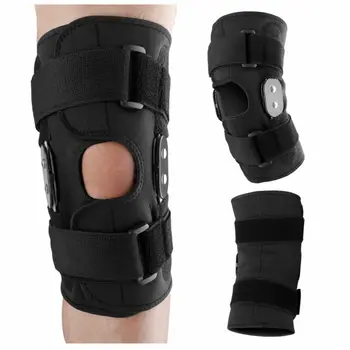 

Hinged Knee Pads Brace Adjustable Patella Support Bandage Athletic Tape For Sports Basketball Running
